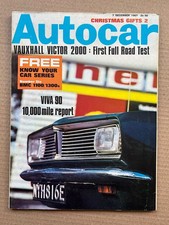 VAUXHALL VIVA 90 AUTOCAR MAGAZINE DECEMBER 7 1967 - Viva 90 cover with 10,000 Mi