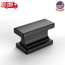 20 Pack Matte Black Cabinet Knobs 1.46 Inch 37mm Single Hole Cabinet Handles