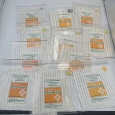 ZWEIGART WASTE CANVAS Cross Stitch Fabric Lot Of 11 - Vintage - Different Size 
