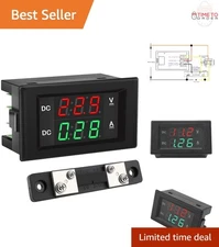 Digital Volt Amp Meter 0-50A DC Panel Multi-Function Voltage Current Tester