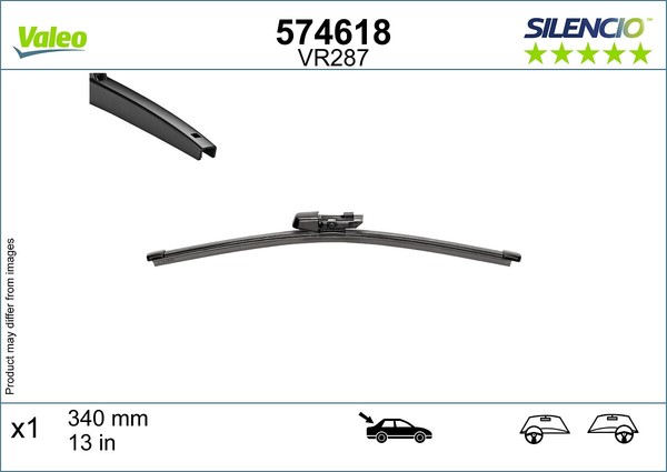 Valeo Scheibenwischer 1X Hinten FüR Skoda Karoq VW T-Roc Seat Tarraco Golf Viii-image