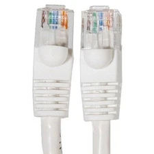 Ethernet Network Patch Cat6 Cable (25ft) - White