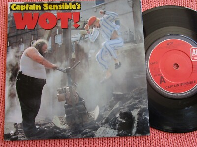 Captain Sensible    Wot! Label: A&M Records    CAP 2 UK P/S Vinyl 7inch Single