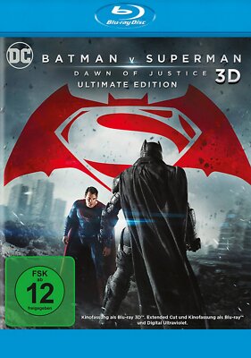Batman v Superman: Dawn of Justice 3D + 2D / Ultimate Edition # 3-BLU-RAY-NEU