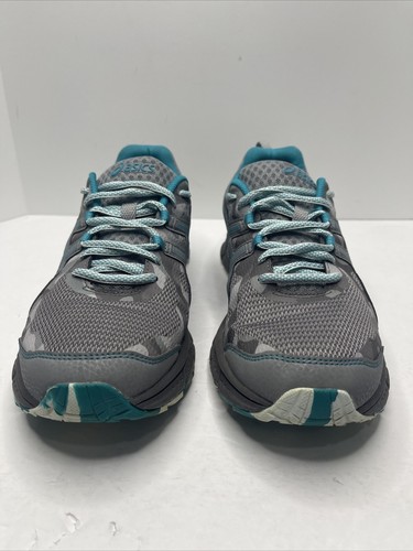 ASICS GEL Scram 4 Gray Camouflage Blue Women’s Size 11 Very Good Condition - Picture 7 of 10