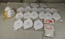 W/ 22x Masks + Cotton Gloves - FFP2 + FFP1 - Unused + Some Original Packaging /357