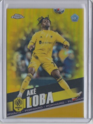 2022 Topps Chrome MLS Gold Refractor #154 Ake Loba RC 26/50   Flat S/H