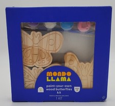Mondo Llama Paint Your Own Wood Butterfly Kit Art