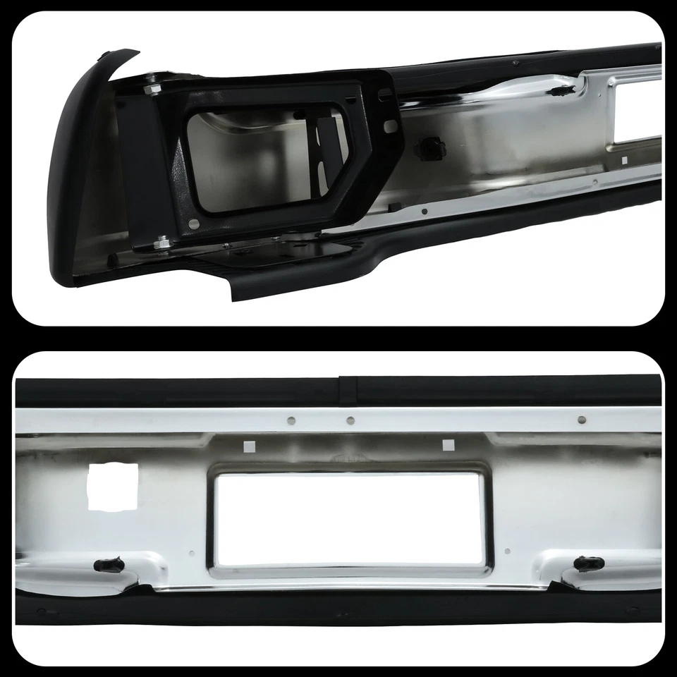 Chrome Rear Bumper Fit For 2000-2006 Chevy Suburban 1500 Tahoe GMC Yukon XL - Image 4 of 4