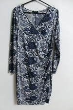 Papaya Womens Woven Wrap Paisley Dress - Blue - Size 14 (k25)