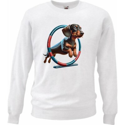 Sweatshirt Sweater Dackel Dachshund Teckel Jagdhund Jagt Dackelwelpe Dack 402894