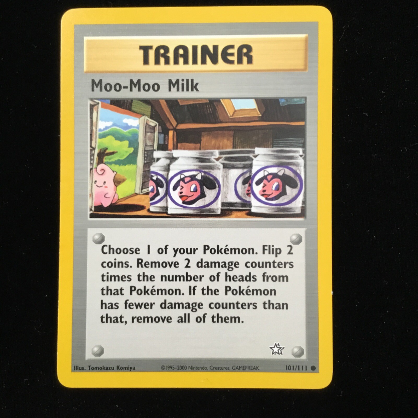 Pokémon TCG Moo-Moo Milk Neo Genesis 101 Regular Unlimited Common