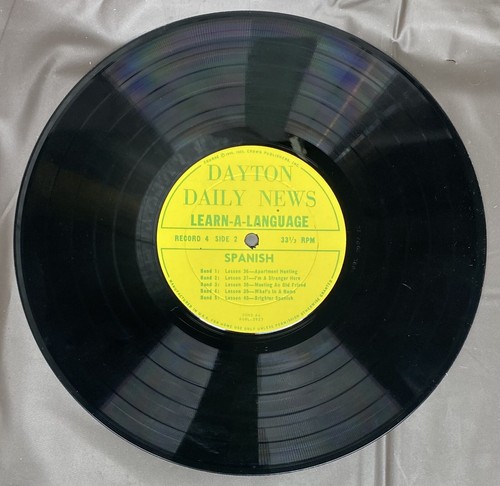 Dayton Daily News Learn A Language Vinyl Record Spanish With Booklet 1955 - Picture 4 of 9