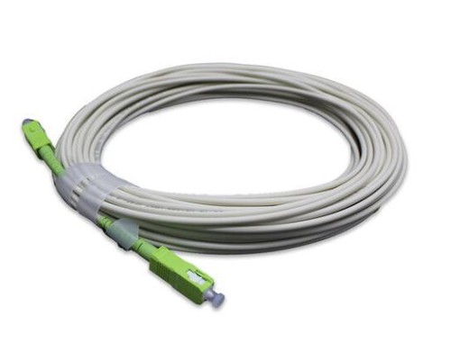 Latiguillo Fibra Óptica Monomodo 3mm Simplex SC/APC LSZH G657A2 15m