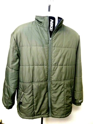 green quilted puffer jacket