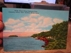 U2 Old OHIO Chrome Postcard Catawba Island Cliffs Mouse Island Lake Erie Rocky