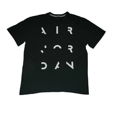  Air Jordan T Shirt Mens Large L Jumpman Michael Jordan White Black