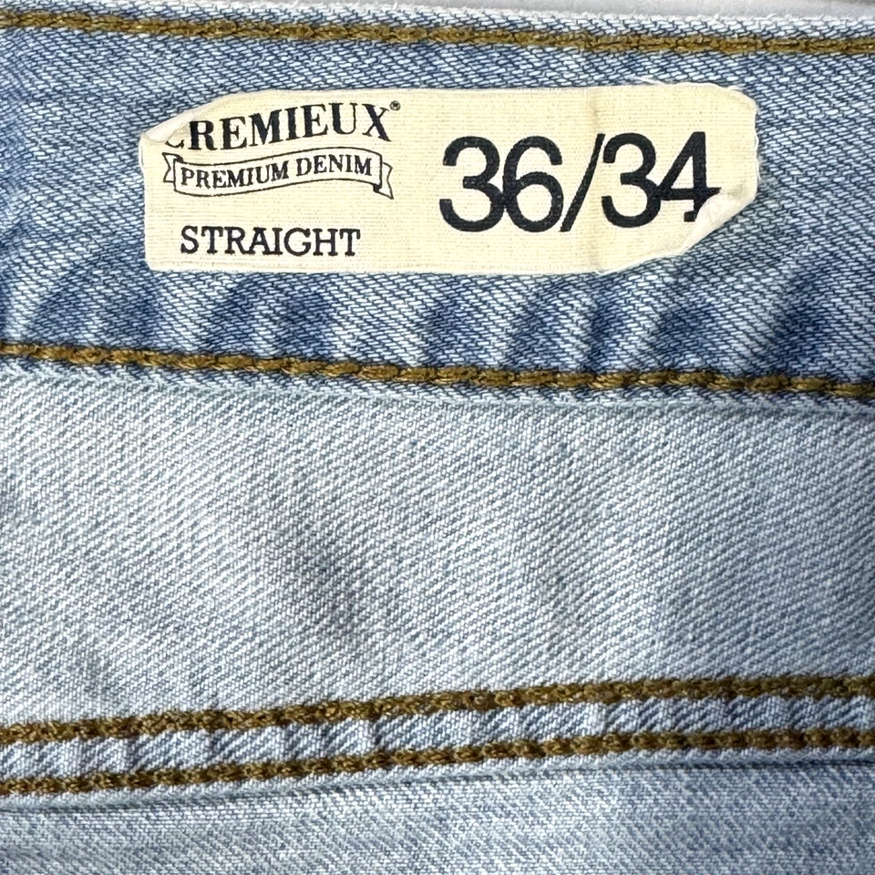 Pantalones de mezclilla Daniel Cremieux Premium para hombre talla real 36 Wx32 L azul recto Foto 4 de 4