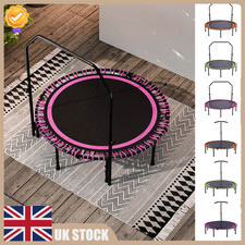 New Trampoline Rebounder Workout Adjustable Handle Adult Jumper Fitness w/Handle
