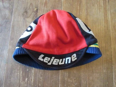 Casquette hiver bonnet cycliste BP LEJEUNE vintage années 70 cap - Photo 1/3