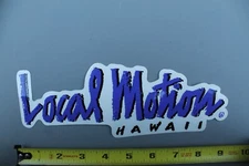 LOCAL MOTION Hawaii Surfboards Aloha Purple OG 80's LM1 Vintage Surfing STICKER