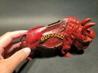 Antique Style Buffalo Gasoline Cast Iron Coin Bank — photo 4