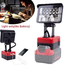 LED Work Light For Craftsman 20V Li-Ion Battery 2800LM Emergency Lamp w/USB