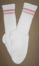 NEW Warm and Soft Hand Knit Socks 8.0 inches length 