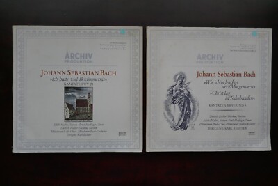 JOHANN SEBASTIAN BACH LP's - ARCHIVE PRODUCTION - 198 465 & 2533 049