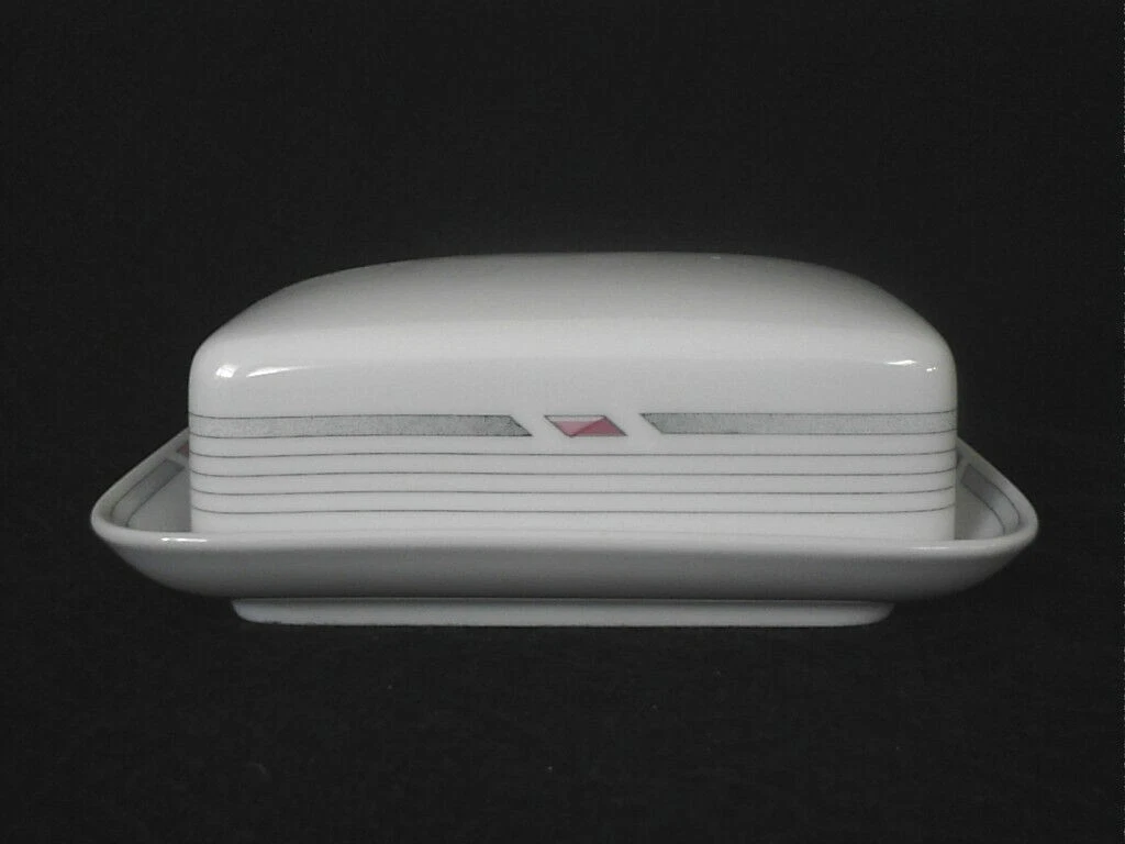 Hutschenreuther Tavola Livorno Covered Butter Dish Made in Germany