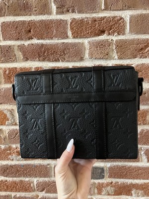 Louis Vuitton Trunk Messenger Bag PM Black Leather for sale online  