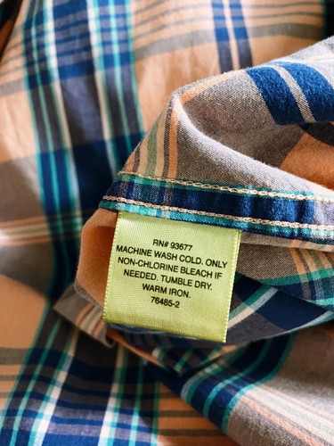 The Foundry Supply Co Mens Shirt Size 2XL Comfort Stretch Plaid Short Sleeve - Picture 6 of 6