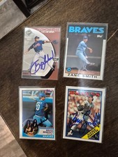 1986 Topps Zane Smith Atlanta Braves autograph
