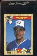1987 TOPPS TIFFANY ALL STAR #612 GEORGE BELL TORONTO BLUE JAYS