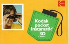 Kodak Pocket Instamatic 30 camera owner's manual 26 pages/1972 