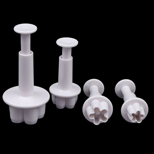 4Pcs Plum Flower Fondant Cake Cutter Plunger Cookie Mold Decorating Candy Mo_bf - Picture 6 of 12