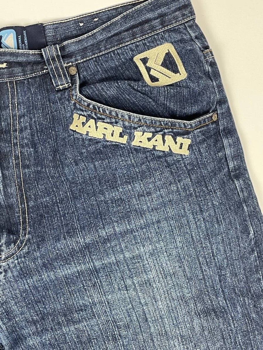 KARL KANI JEANS W36 L34 バギー 極太 KARL KANI Wash Hip Hop Baggy 