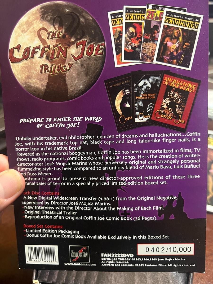 The Coffin Joe Trilogy with Comic (DVD, Limited Edition Boxed Set