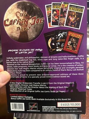 The Coffin Joe Trilogy with Comic (DVD, Limited Edition Boxed Set