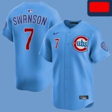 Chicago Jersey Dansby 7 Blue Stitched Baseball Fan Jesey