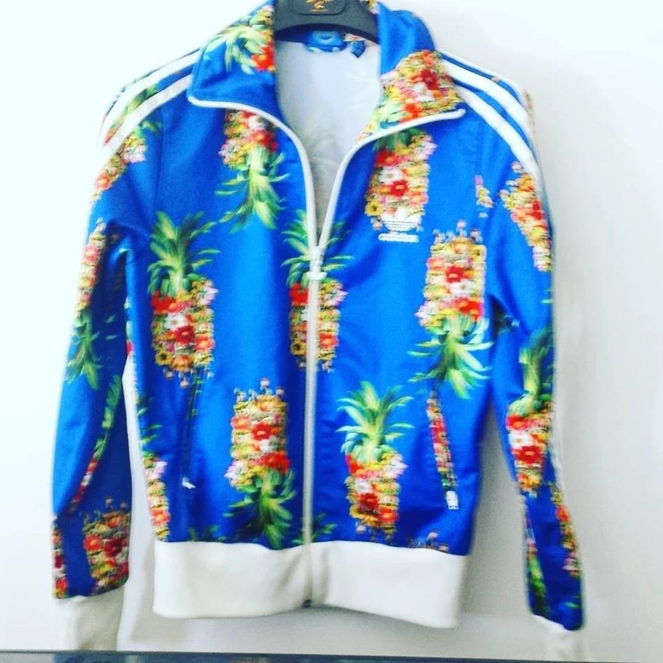 Adidas top felpa fiori