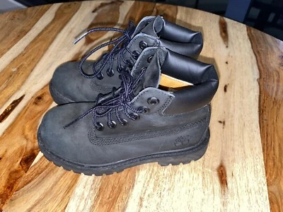 youth timberland boots size 6 black
