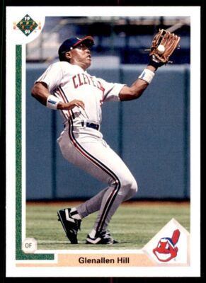 1991 UPPER DECK FINAL EDITION GLENALLEN HILL CLEVELAND INDIANS #52F