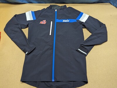 Bjorn Daehlie Mens Jacket Small Windbreaker Full Zip Stretch Lightweight Black
