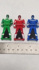 Power Rangers Legendary KEY PACK - Time Force - Red, Blue, Green LOOSE