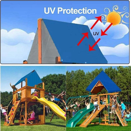 Playground Replacement Canopy,52" X 90" Outdoor Swingset Shade Kids Playground R - Picture 6 of 12