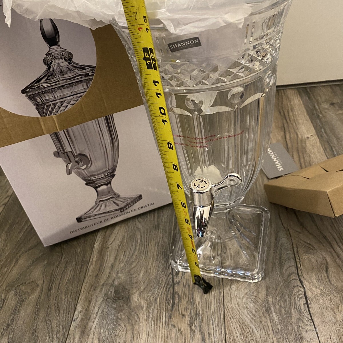 Brandon ジュースディスペンサー GODINGER Shannon Crystal by Godinger Brandon Beverage Dispenser