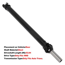 Rear Driveshaft Prop Shaft Fits Chevrolet Blazer 1992-1994 Gmc Yukon 1996-1997