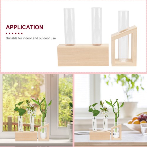2pcs Desktop Glass Vase Glass Test Tube Vase Bulb Vase Planter Desktop Bulb Vase - Picture 9 of 12