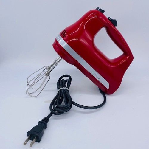 KitchenAid Model KHM512ER 5Speed Ultra Power Hand Mixer Motor Red Beaters eBay